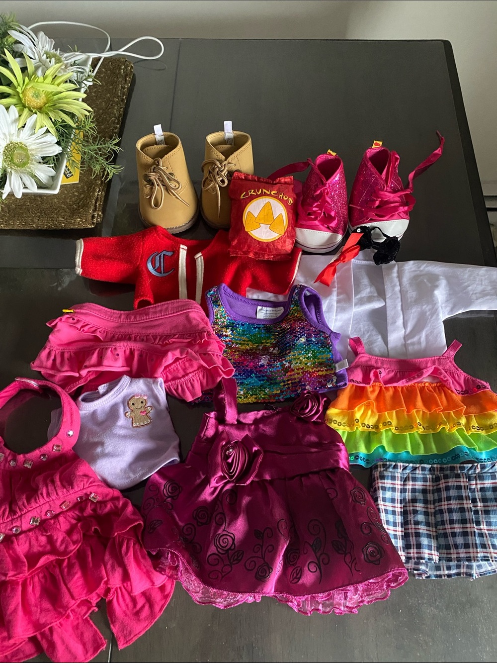 (16 piece) Build a Bear Clothes LOT BABW Plush Doll Accessories